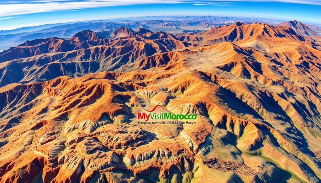 Topographic maps of Spain, Portugal, and Morocco, showcasing the diverse terrain and stunning landscapes. Detailed contour lines, shaded relief, and vibrant colors depict towering mountains, rolling hills, and deep valleys. The image features a MyVisitMorocco branding element, seamlessly integrated to highlight the region's travel potential. Captured through a wide-angle lens, the scene exudes a sense of exploration and adventure, inviting the viewer to immerse themselves in the natural wonders of this captivating part of the world. Topographic maps of Spain, Portugal, and Morocco, showcasing the diverse terrain and stunning landscapes. Detailed contour lines, shaded relief, and vibrant colors depict towering mountains, rolling hills, and deep valleys. The image features a MyVisitMorocco branding element, seamlessly integrated to highlight the region's travel potential. Captured through a wide-angle lens, the scene exudes a sense of exploration and adventure, inviting the viewer to immerse themselves in the natural wonders of this captivating part of the world.
