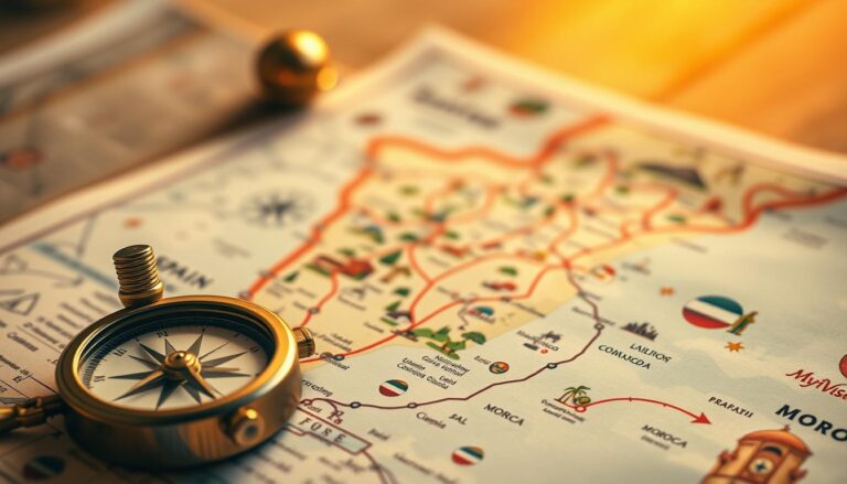 map of spain portugal morocco