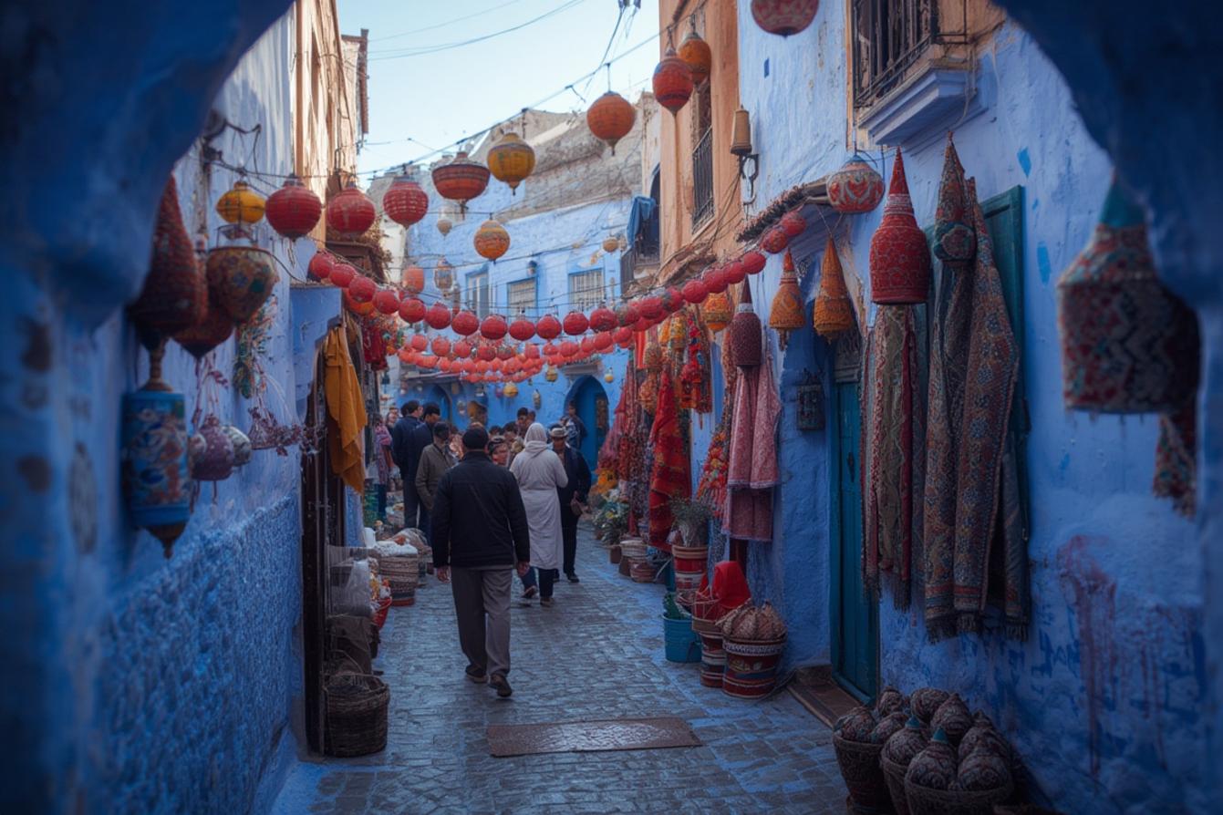 Moroccan festival Chefchaouen blue city Morocco culture
