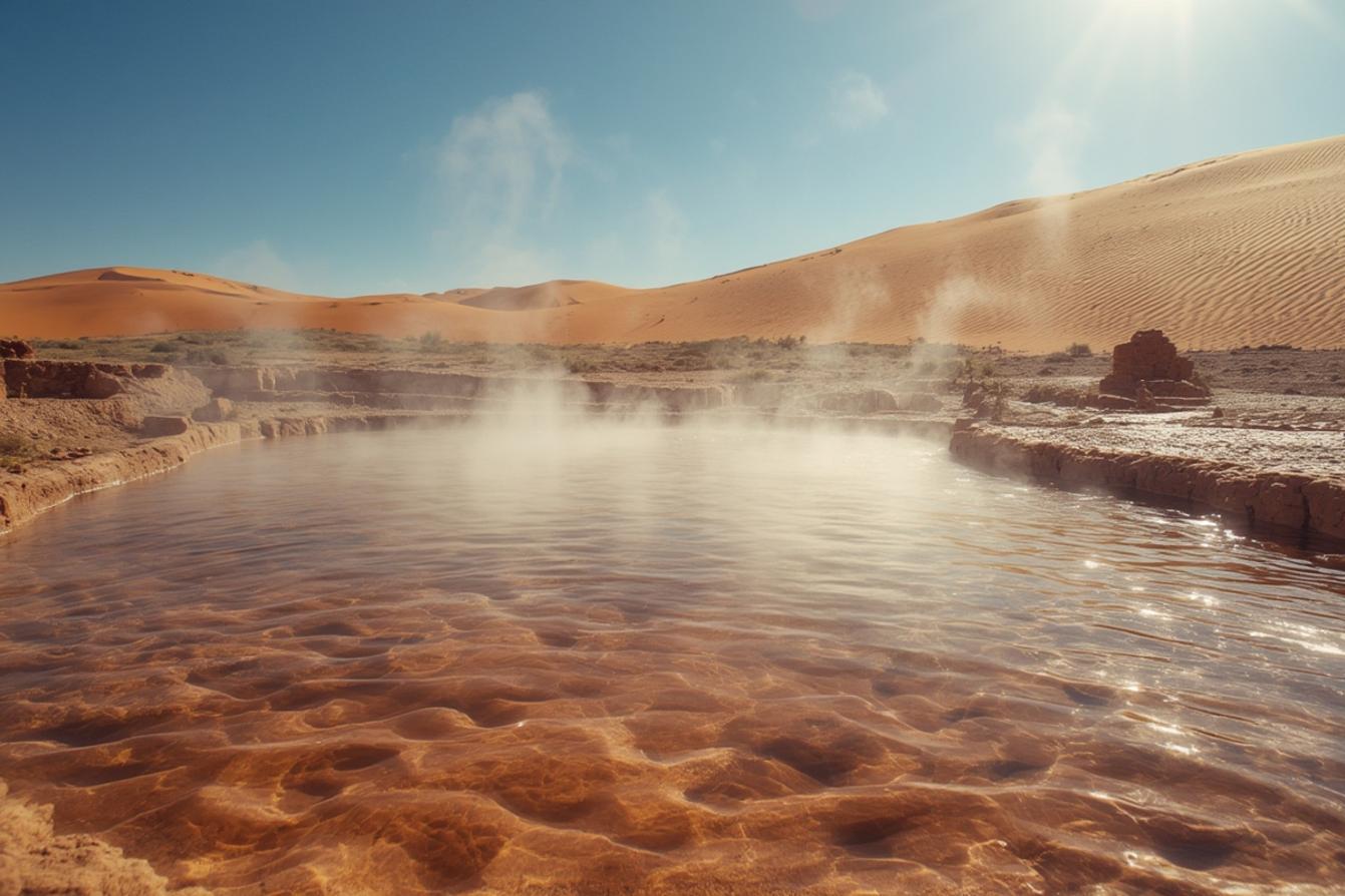 el morocco desert hot springs Morocco landscape