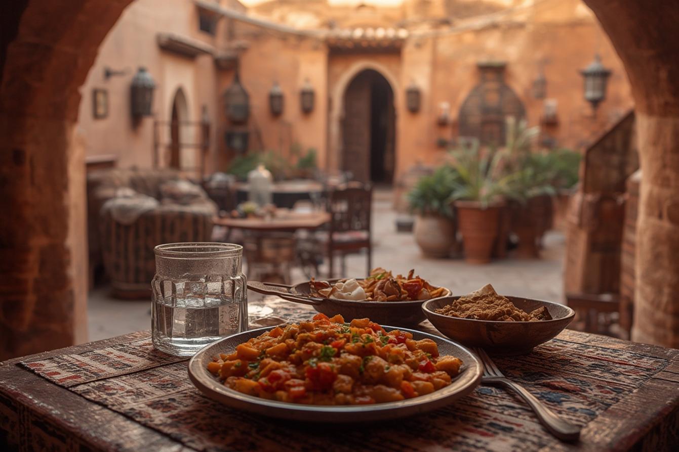 Moroccan food Kasbah Ait Ben Haddou Morocco culture