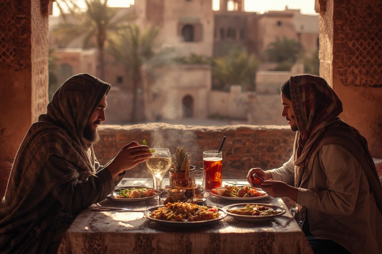 Moroccan food Kasbah Ait Ben Haddou traditional Morocco
