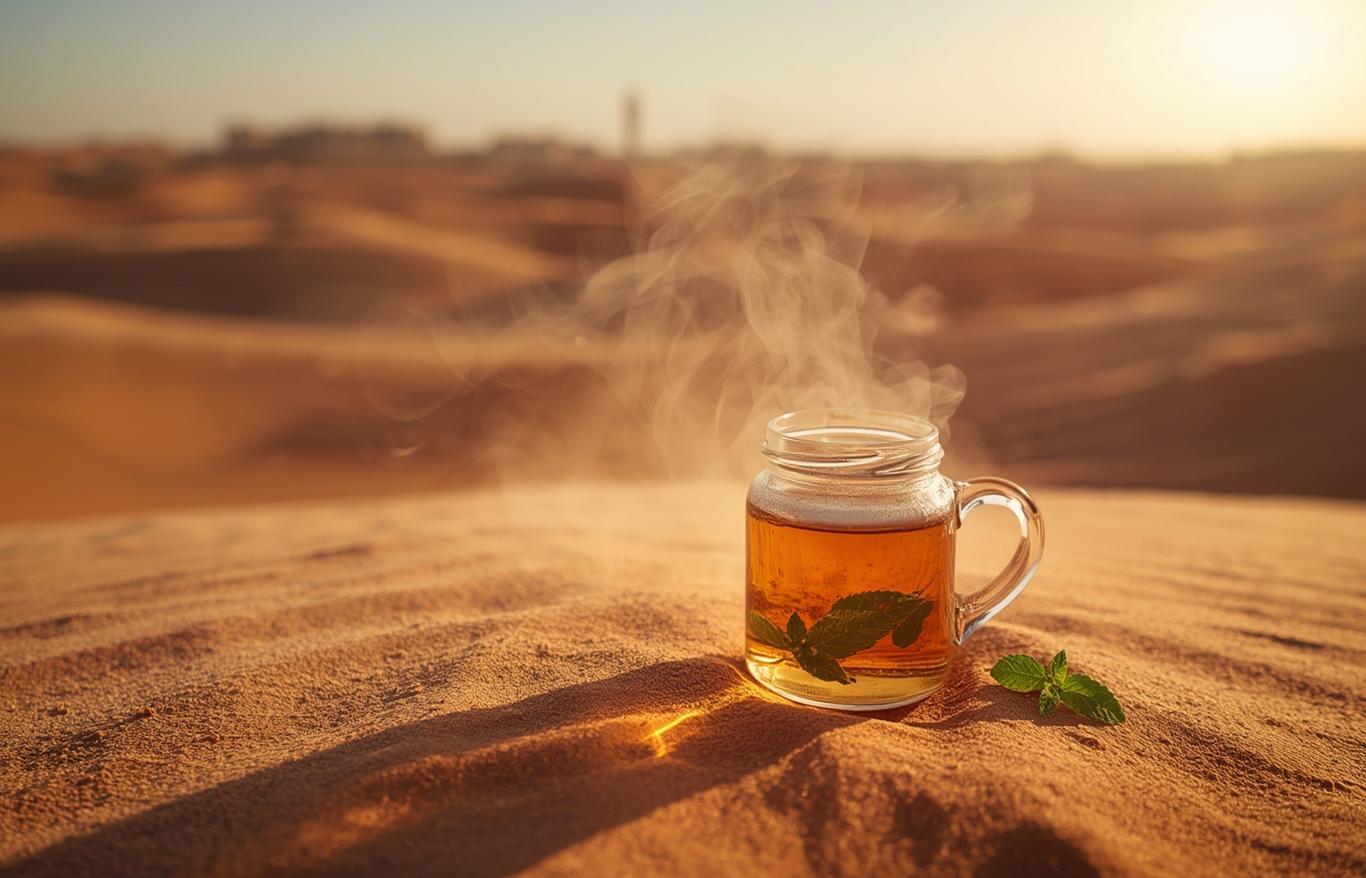 mint tea Sahara desert