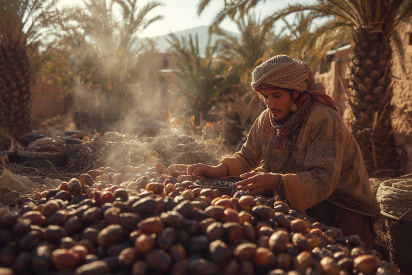 Moroccan date harvest traditions traditional Morocco