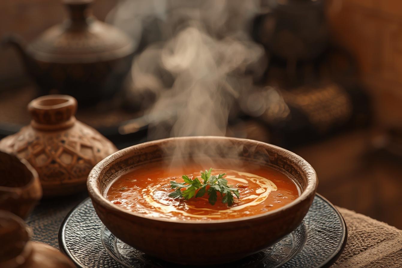Moroccan harira soup traditional Morocco