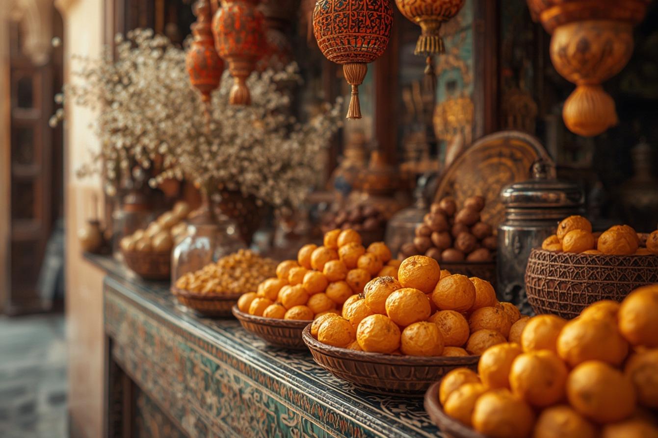 Moroccan orange blossom sweets Morocco culture
