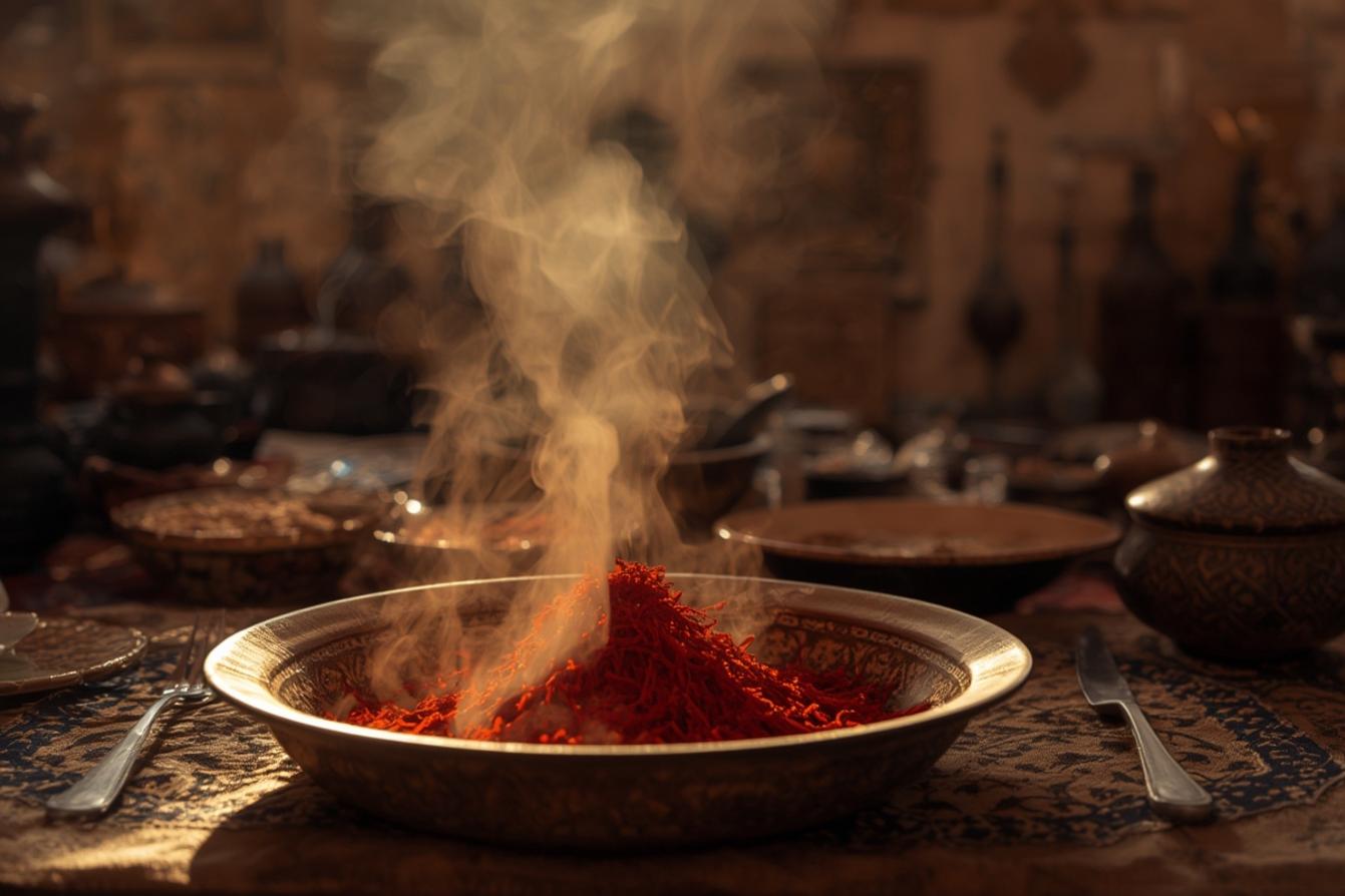 Moroccan saffron cuisine traditional Morocco