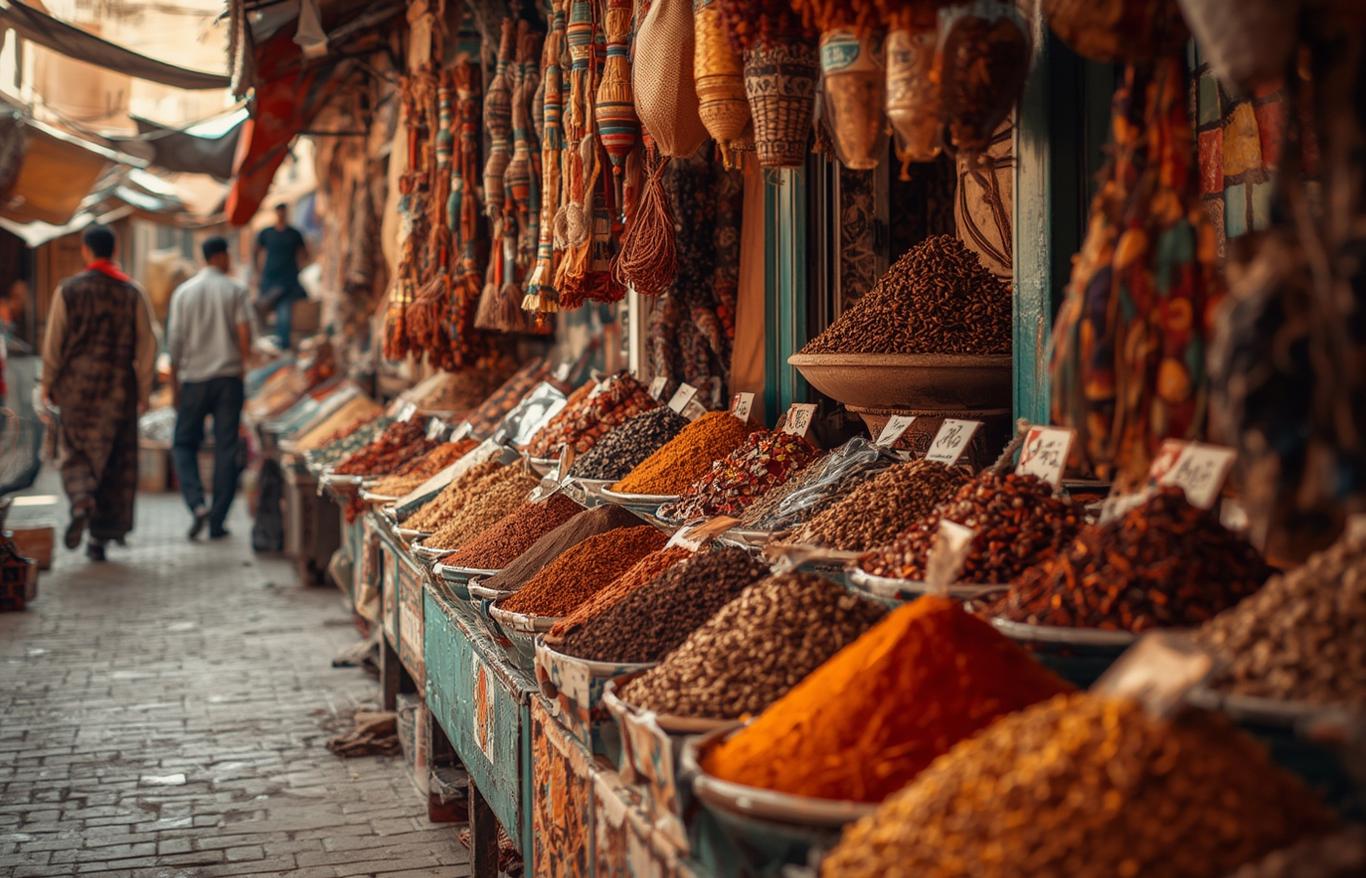 Moroccan spice markets