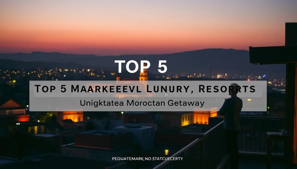 Marrakech luxury resorts