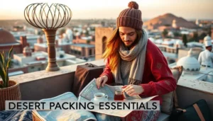 Desert packing essentials