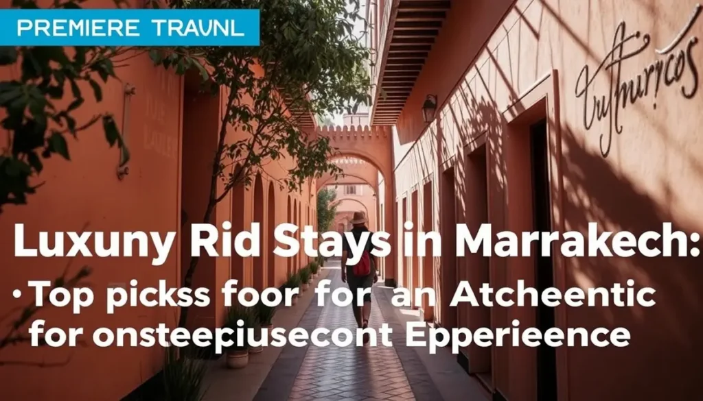 Riad stays Marrakech