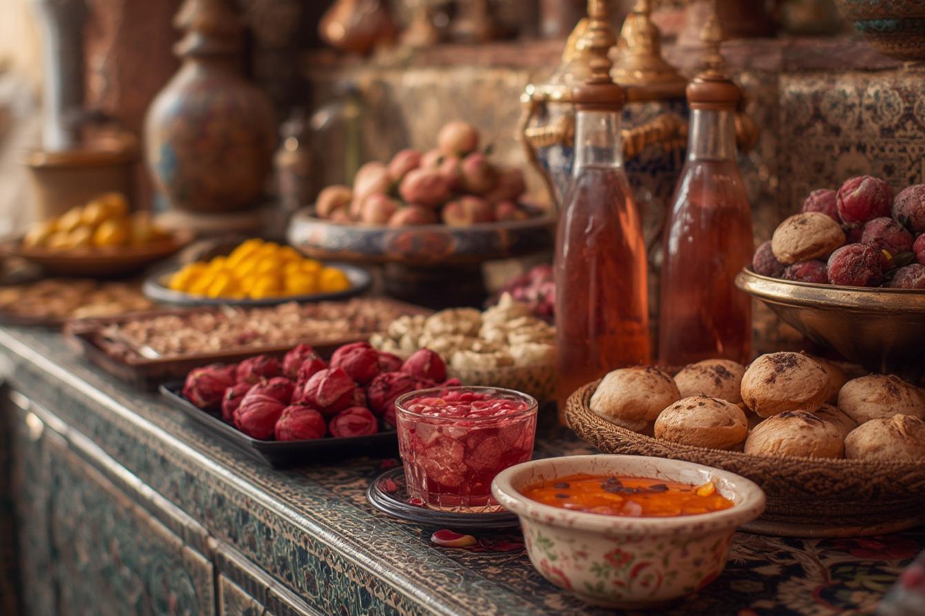 Moroccan rosewater desserts Morocco culture