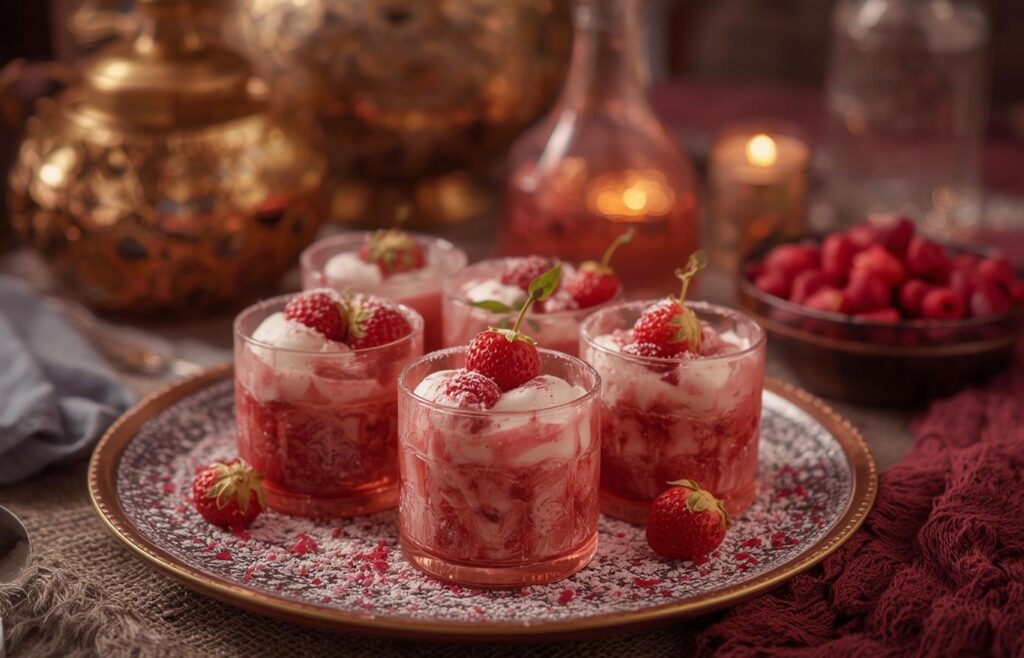 Moroccan rosewater desserts