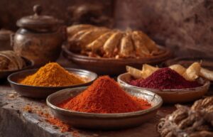 Moroccan saffron dishes