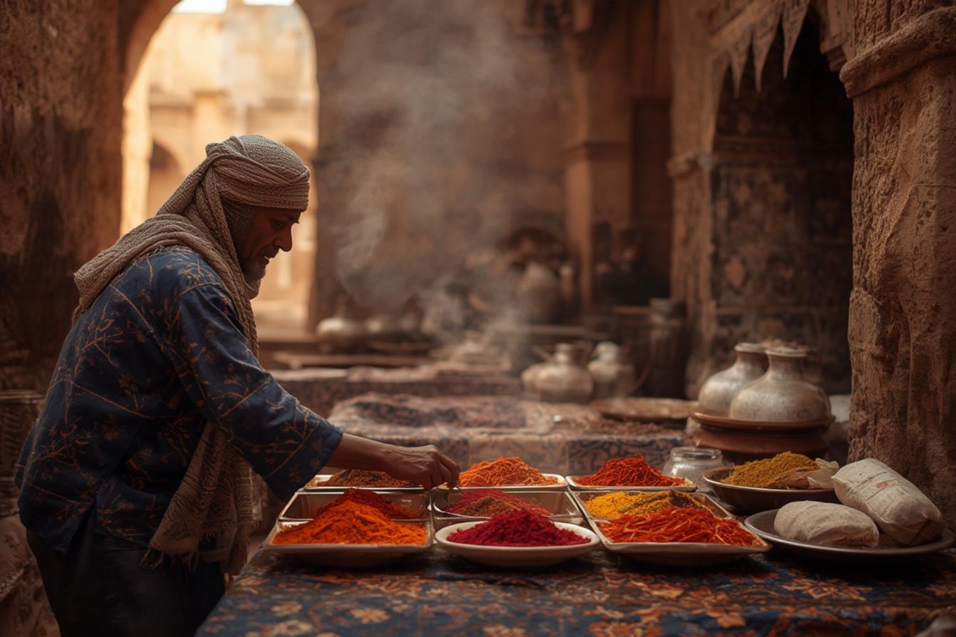 Moroccan saffron recipes traditional Morocco