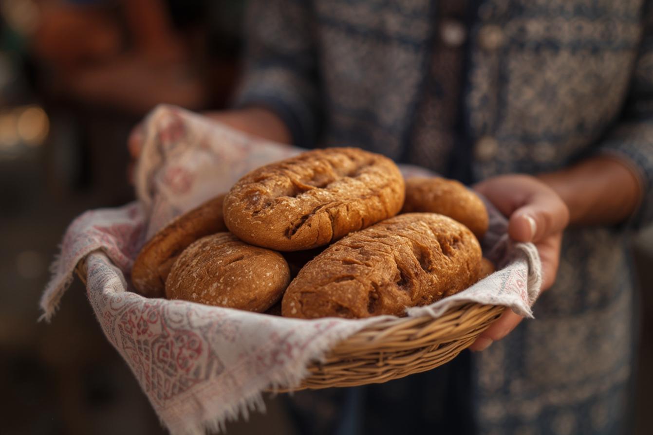 Moroccan date bread traditional Morocco